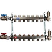 Коллектор из нержавеющей стали в сборе без расходомеров STOUT 7 выходов