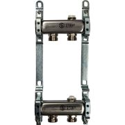 Коллектор из нержавеющей стали для радиаторной разводки STOUT 2 выхода