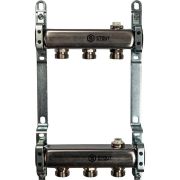 Коллектор из нержавеющей стали для радиаторной разводки STOUT 3 выхода