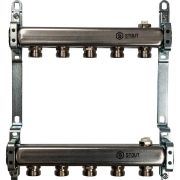 Коллектор из нержавеющей стали для радиаторной разводки STOUT 5 выходов