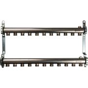 Коллектор из нержавеющей стали для радиаторной разводки STOUT 11 выходов