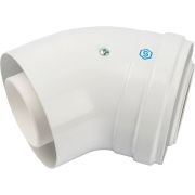 *SCA-8610-000045 STOUT Элемент дымохода конденсац. угол 45° DN60/100 м/п PP-FE