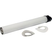 Конденсационный участок STOUT для прохода через стену с манжетами и оголовком 854 мм DN60/100 м/п PP-FE