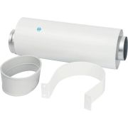 Труба коаксиальная STOUT DN60/100 250 мм п/м, уплотнения и хомут в комплекте