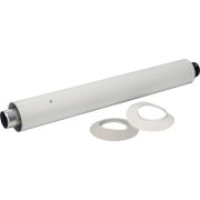 Конечный участок STOUT DN60/100 830мм дымохода для горизонт. прохода через стену с оголовком из пластика