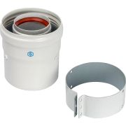 *SCA-6010-230100 STOUT Элемент дымохода DN60/100 адаптер для котла вертикальный коаксиальный (совместимый с Vaillant, Protherm NEW)(с логотипом)