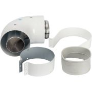 Адаптер для котла угловой STOUT DN60/100 90° коаксиальный (совместимый с Vaillant, Protherm NEW)(с логотипом)