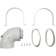 Адаптер для котла угловой STOUT DN60/100 90° коаксиальный (совместимый с Baxi,Viessmann)