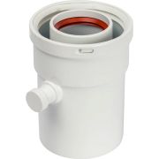 *SCA-6010-000101 STOUT Элемент дымохода конденсатосборник вертик. DN60/100, п/м уплотнения в компл. с лого