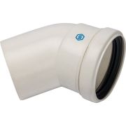 *SCA-8080-000045 STOUT Элемент дымохода конденсац. угол 45° DN80 м/п PP-FE