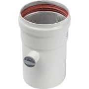 *SCA-0080-010125 STOUT Элемент дымохода DN80 труба 125 мм п/м с ревизионным патрубком