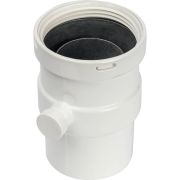 *SCA-0080-020137 STOUT Элемент дымохода вертикальный D80 п/м с патрубком для отвода конденсата