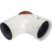 *SCA-0080-010090 STOUT Элемент дымохода отвод 90° DN80 с инспекционным патрубком