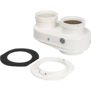 *SCA-8080-240002 STOUT Элемент дымохода DN80/80 адаптер для подкл. разд. труб (совместимый Bosch (фланец ) PP-Ryton