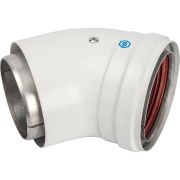 Элемент дымохода DN 80 отвод STOUT 45° утепленный п/м