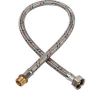 Гибкая подводка для воды STOUT НР 3/8 х ВР 1/2, длина 600 мм