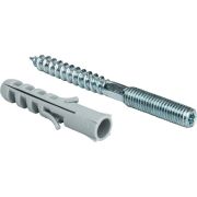 Шпилька сантехническая STOUT М8*80мм с дюбелем М 10*50