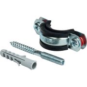 Комплект STOUT хомут+шпилька шуруп +дюбель пластиковый 1 (32-37)