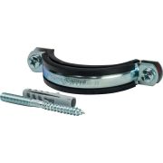 Комплект STOUT хомут+шпилька шуруп +дюбель пластиковый 2 1/2 (75-80)