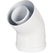 Отвод промежуточный раструбный ROMMER 45 гр. 60/100 (наружный диаметр мама/папа)