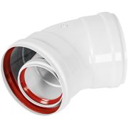 Отвод промежуточный ROMMER 45 гр. 60/100 (наружный диаметр мама/мама)