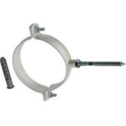 Крепление к стене ROMMER D80 белое металлическое ( хомут)