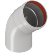 Отвод ROMMER D 80 угол 45гр. M/F (мама/папа)