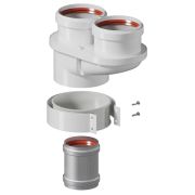 ROMMER RCA-8080-210002 Адаптер моноблоч. для перехода на двухтрубн. систему 80/80 (Baxi(кроме ECONova/Classic),Kiturami,Mizudo,Hubert,Haier,Arderia и др.)