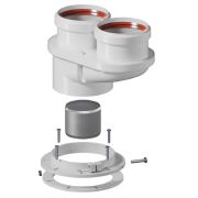 ROMMER RCA-8080-240002 Адаптер монобл. для перехода на двухтруб. систему 80/80(Ferroli,Bosch,Navien S/C/E,Baxi ECONova/Classic и др)фланец и втулка D60 L-50