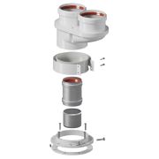 ROMMER RCA-8080-250002 Адаптер моноблочный универсальный для перехода на двухтрубную систему 80/80 (Литой) (кроме Immergas и Navien Deluxe 75/100 стар.)