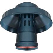 Оголовок с ветрозащитой ROMMER D 80 ЧЕРНЫЙ (Алюминий)