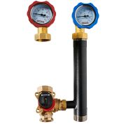 Насосная группа ROMMER с 3-х ходовым приводным смесителем 1 без насоса RDG-0003-012501