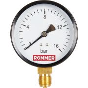 Манометр радиальный ROMMER 100 мм 1/2