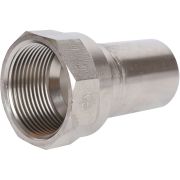 Вставка переходная НПр-ВР ROMMER 35х1 1/4 из нержавеющей стали прессовой