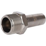 Вставка переходная НПр-НР ROMMER 18х3/4 из нержавеющей стали прессовой