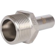 Вставка переходная НПр-НР ROMMER 18х1 из нержавеющей стали прессовой