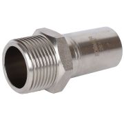 Вставка переходная НПр-НР ROMMER 28х1 из нержавеющей стали прессовой