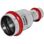 Муфта ROMMER переходная, 28х15, из нержавеющей стали прессовой