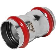 Муфта ROMMER равнопроходная, 35, из нержавеющей стали прессовой