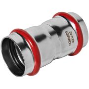 Муфта ROMMER равнопроходная, 42, из нержавеющей стали прессовой