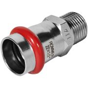 Переходник-НР ROMMER 22х1/2 из нержавеющей стали прессовой