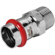 Переходник-НР ROMMER 22х3/4 из нержавеющей стали прессовой