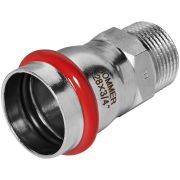 Переходник-НР ROMMER 28х3/4 из нержавеющей стали прессовой