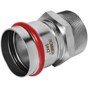 Переходник-НР ROMMER 54х2 из нержавеющей стали прессовой