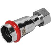 Переходник ROMMER с накидной гайкой-ВР 22х1/2 из нержавеющей стали прессовой