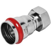 Переходник ROMMER с накидной гайкой-ВР 35х1 из нержавеющей стали прессовой