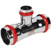 Тройник переходной ROMMER 35х22х35 из нержавеющей стали прессовой