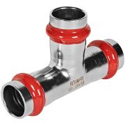 Тройник ROMMER равнопроходной 18 из нержавеющей стали прессовой