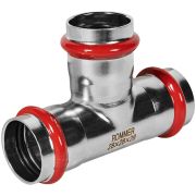 Тройник ROMMER равнопроходной 28 из нержавеющей стали прессовой