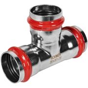 Тройник ROMMER равнопроходной 35 из нержавеющей стали прессовой